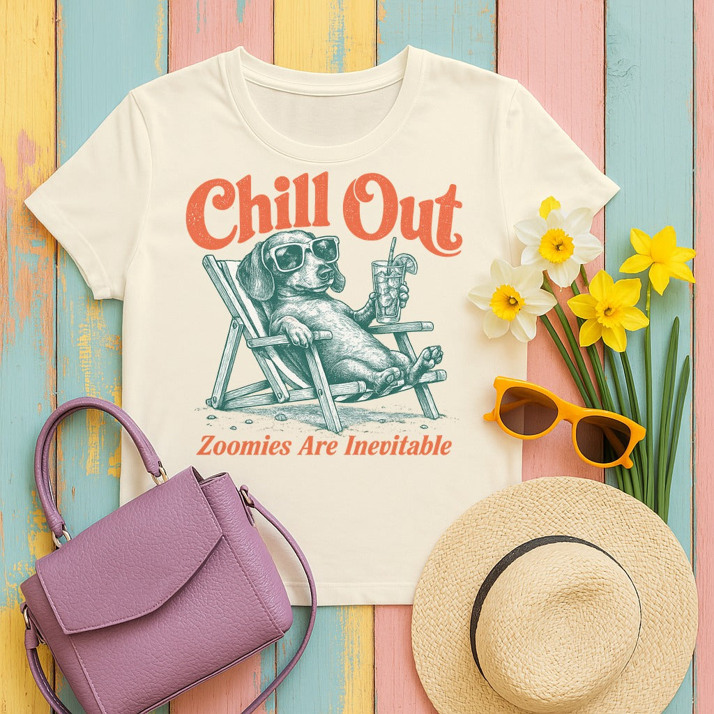 Chill Out Beagle T-Shirt in Natural