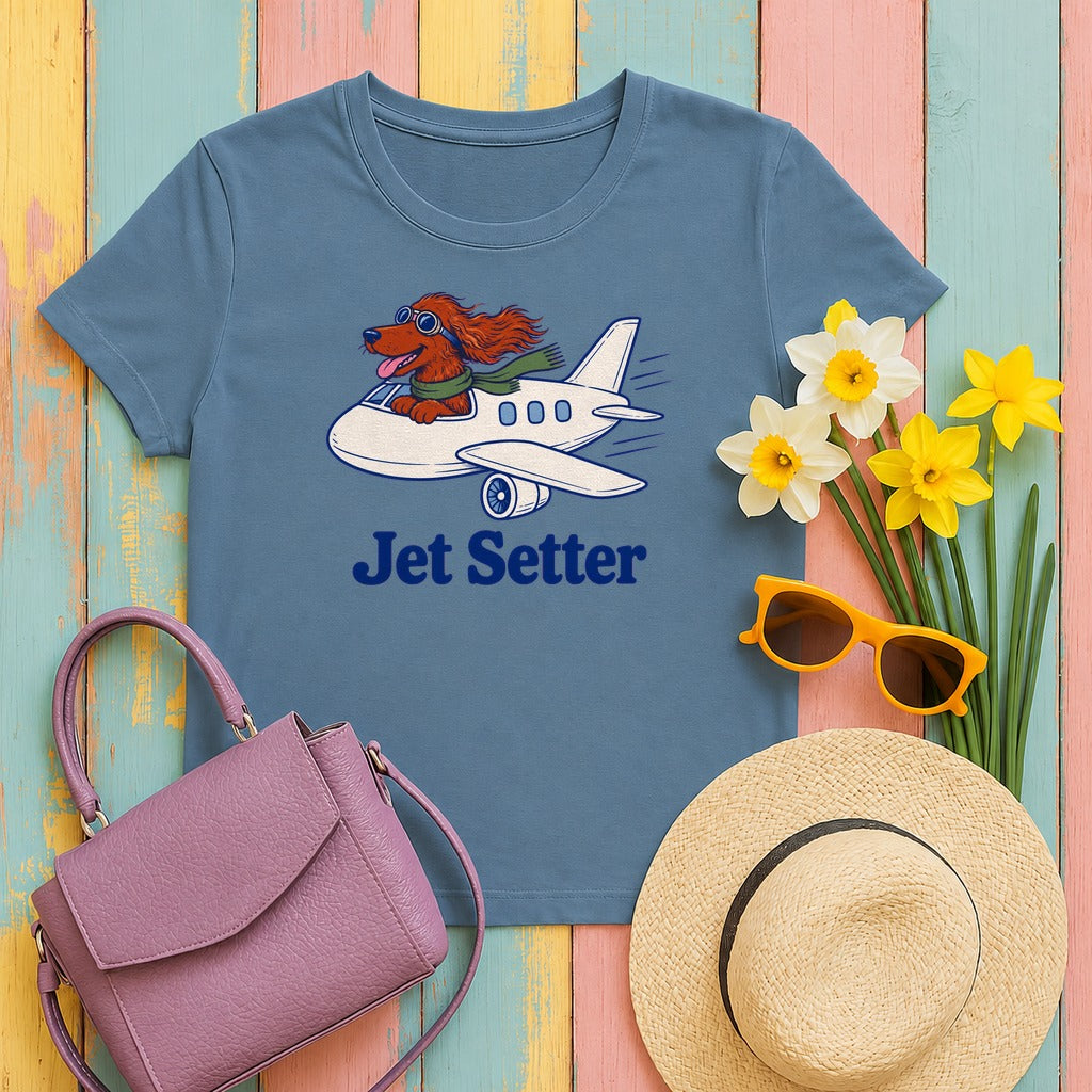 Irish Setter Jet Setter Tee in Steel Blue