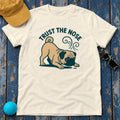 Trust The Nose Playful Pug T-Shirt in Natural