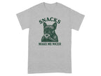 Snacks Make Me Nicer French Bulldog T-shirt