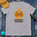 Topknot Secured Poodle T-Shirt in Athletic Heather