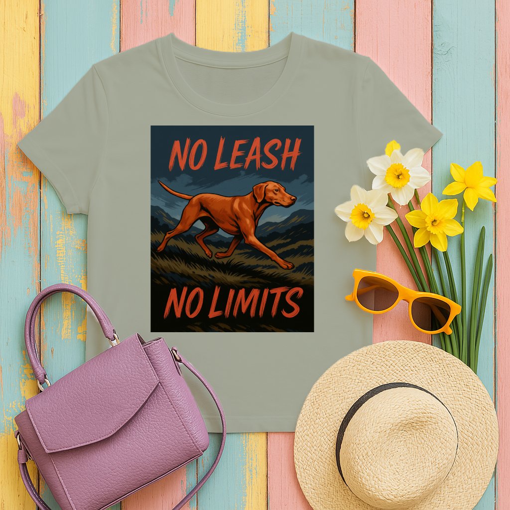 No Leash No Limits Dog Printed T-shirt product