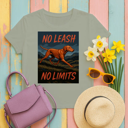 No Leash No Limits Dog Printed T-shirt product