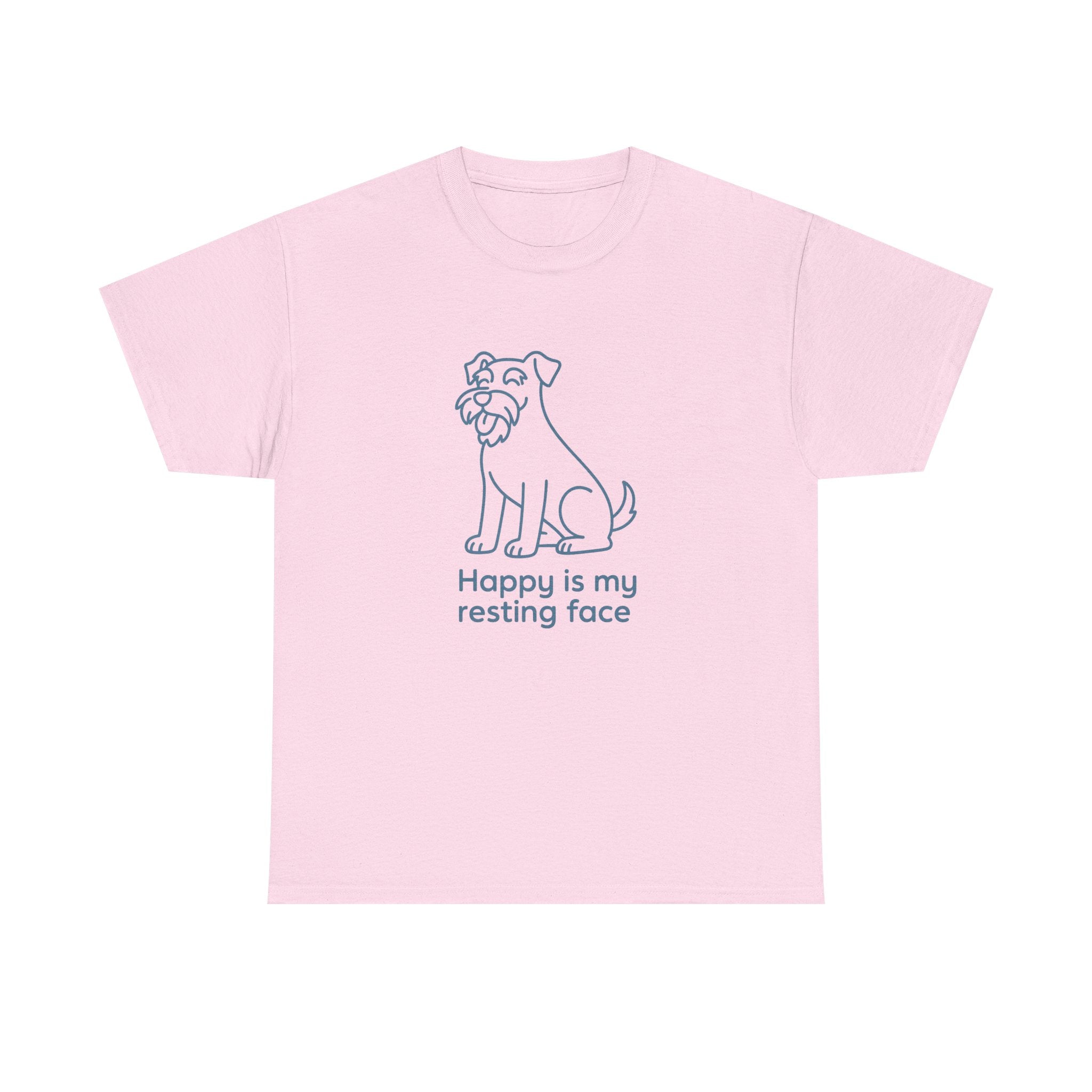 Happy Is My Resting Face - Funny Schnauzer Tee