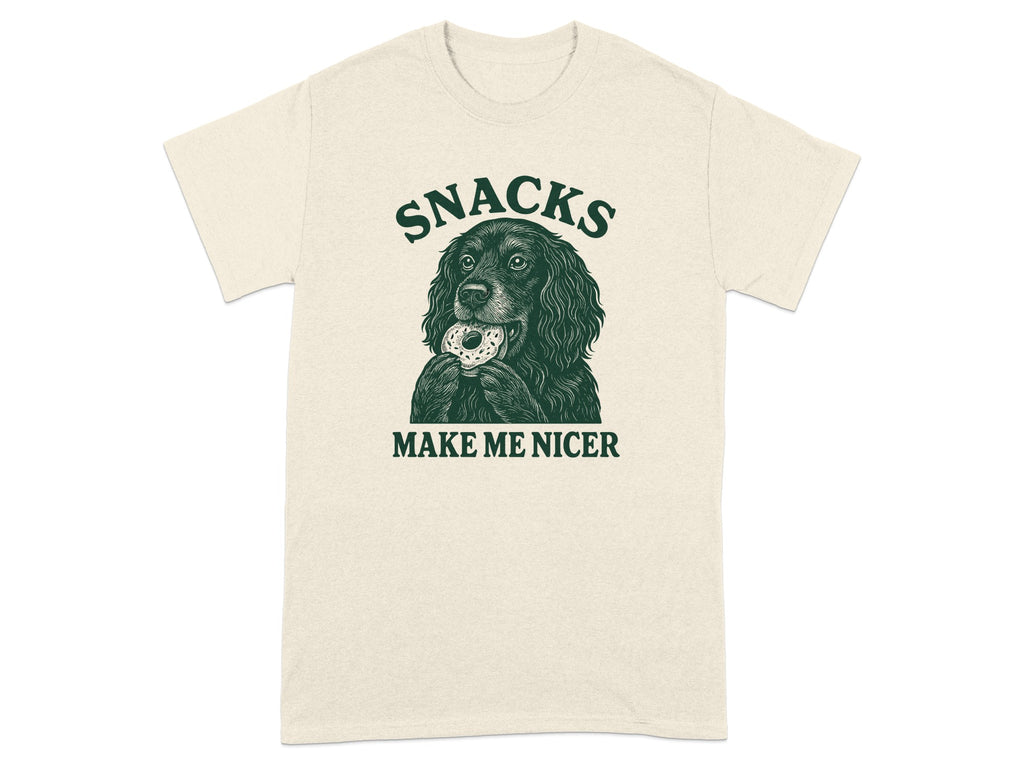 Snacks Make Me Nicer Graphic T-Shirt