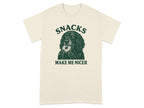 Snacks Make Me Nicer Graphic T-Shirt