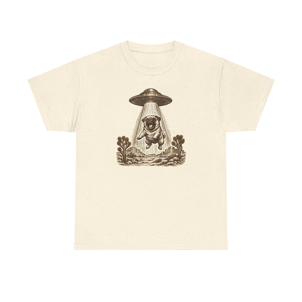 Vintage Abducted Pug Desert T-shirt