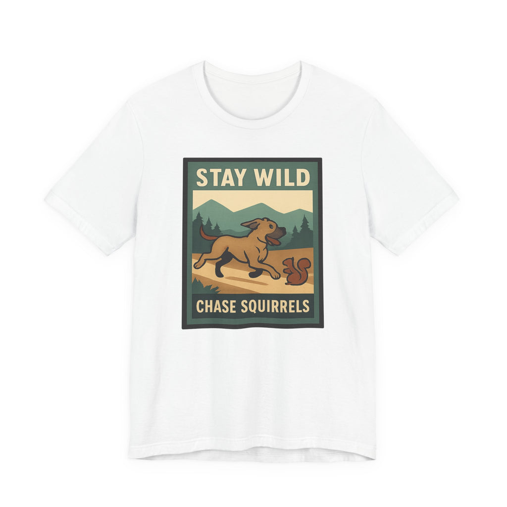 Cane Corso Stay Wild Chase Squirrels t-shirt, view 3