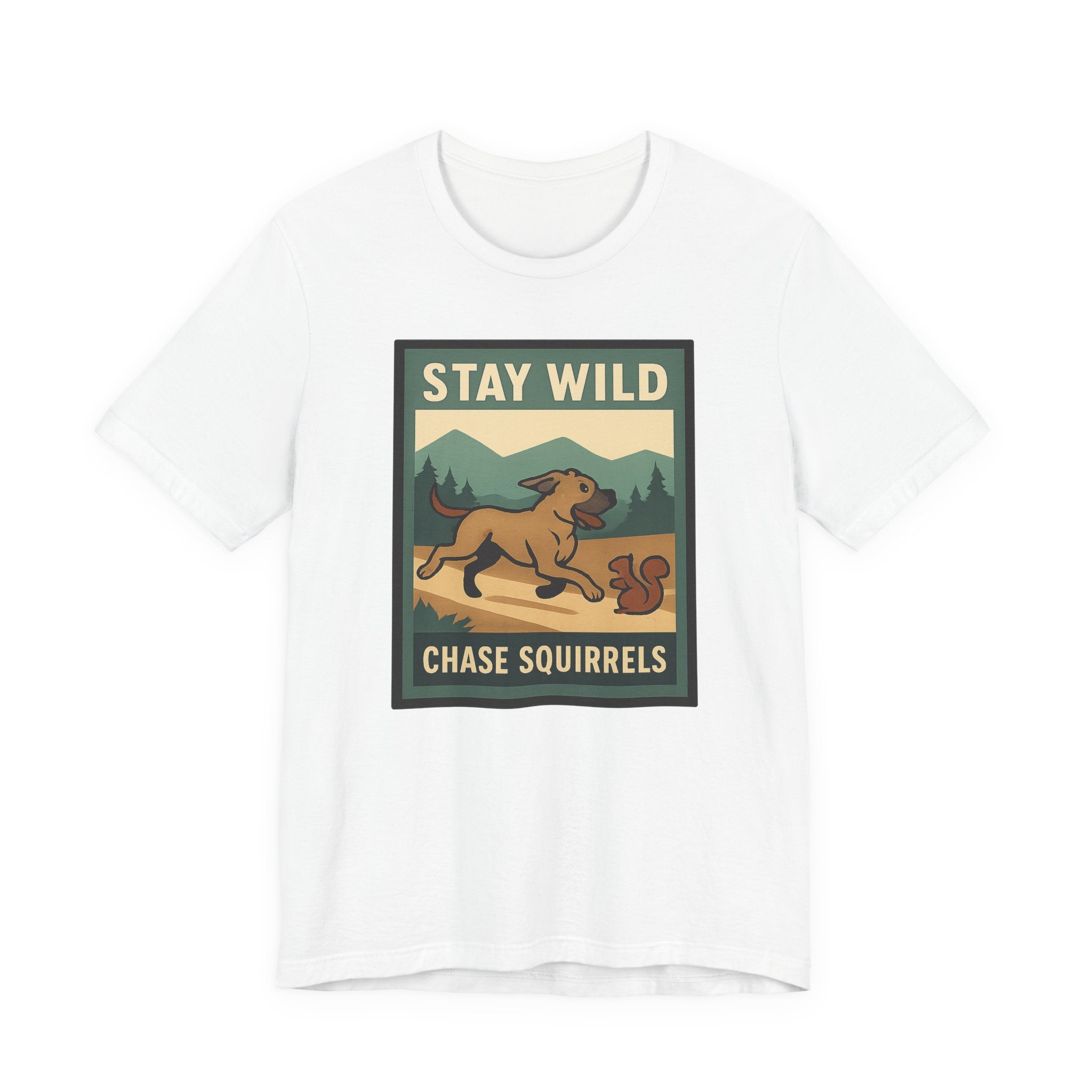Cane Corso Stay Wild Chase Squirrels t-shirt, view 3