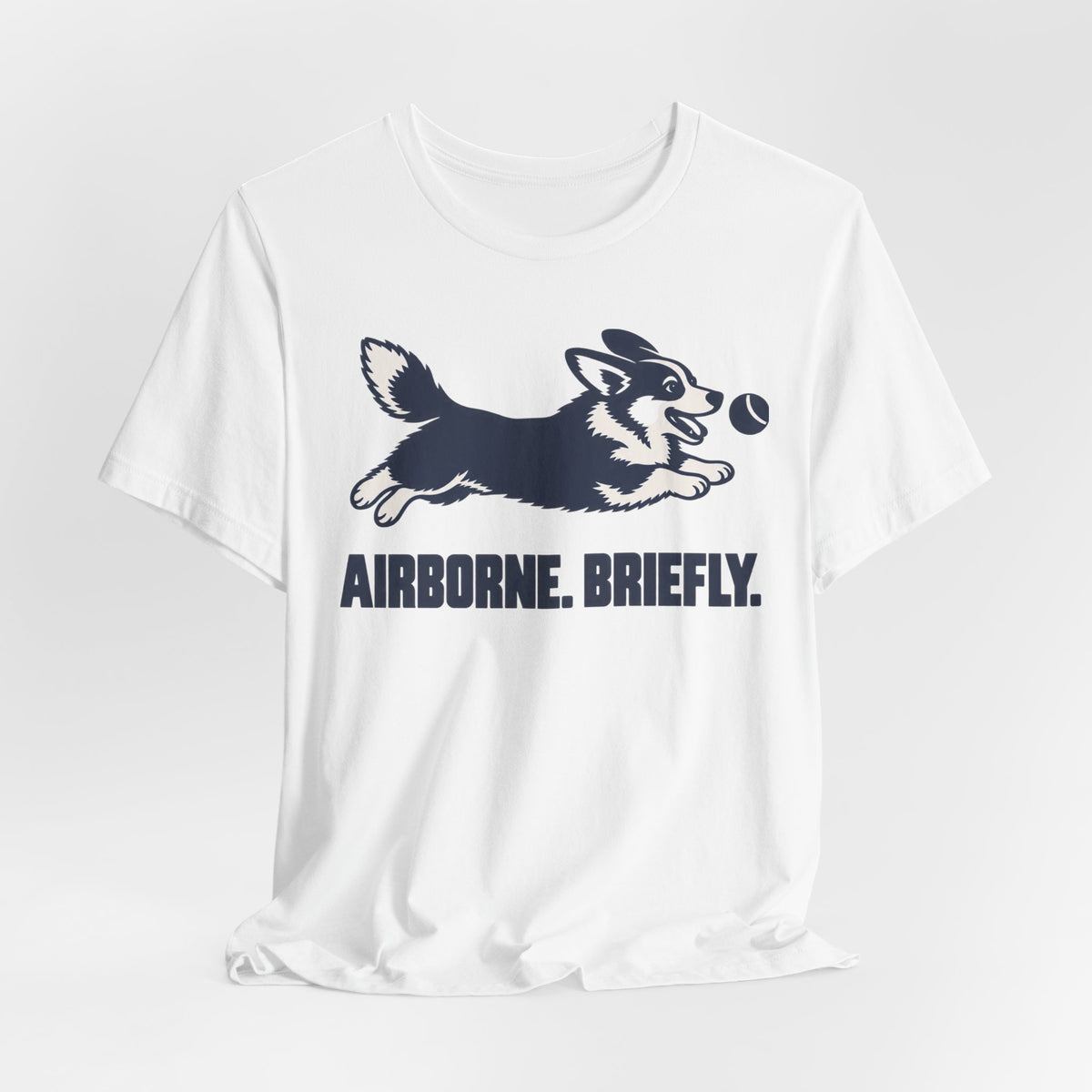 Airborne Briefly Corgi T-Shirt