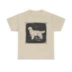 Golden Retriever Woodcut Style T-Shirts