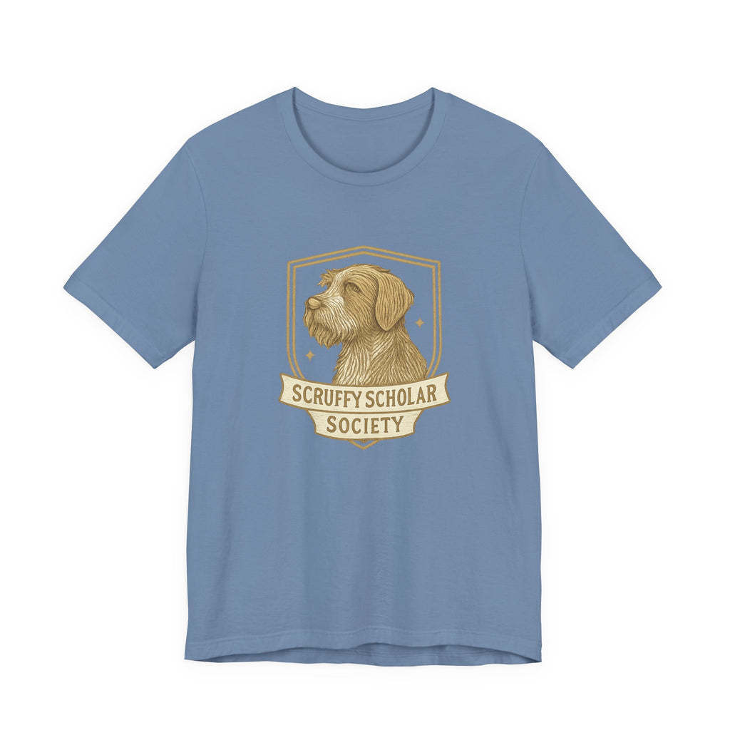 Wirehaired Pointing Griffon Scruffy Scholar Society Tee