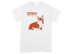 T-shirt with a stylized corgi and text "Emotionally Monitoring the Household".