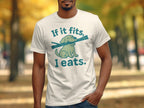 If It Fits I Eats Funny Cute Dog Graphic T-Shirt