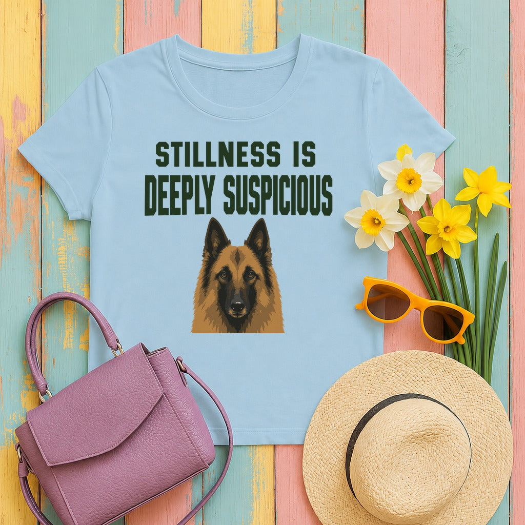 The Suspicious Belgian Tervuren T-Shirt in Light Blue