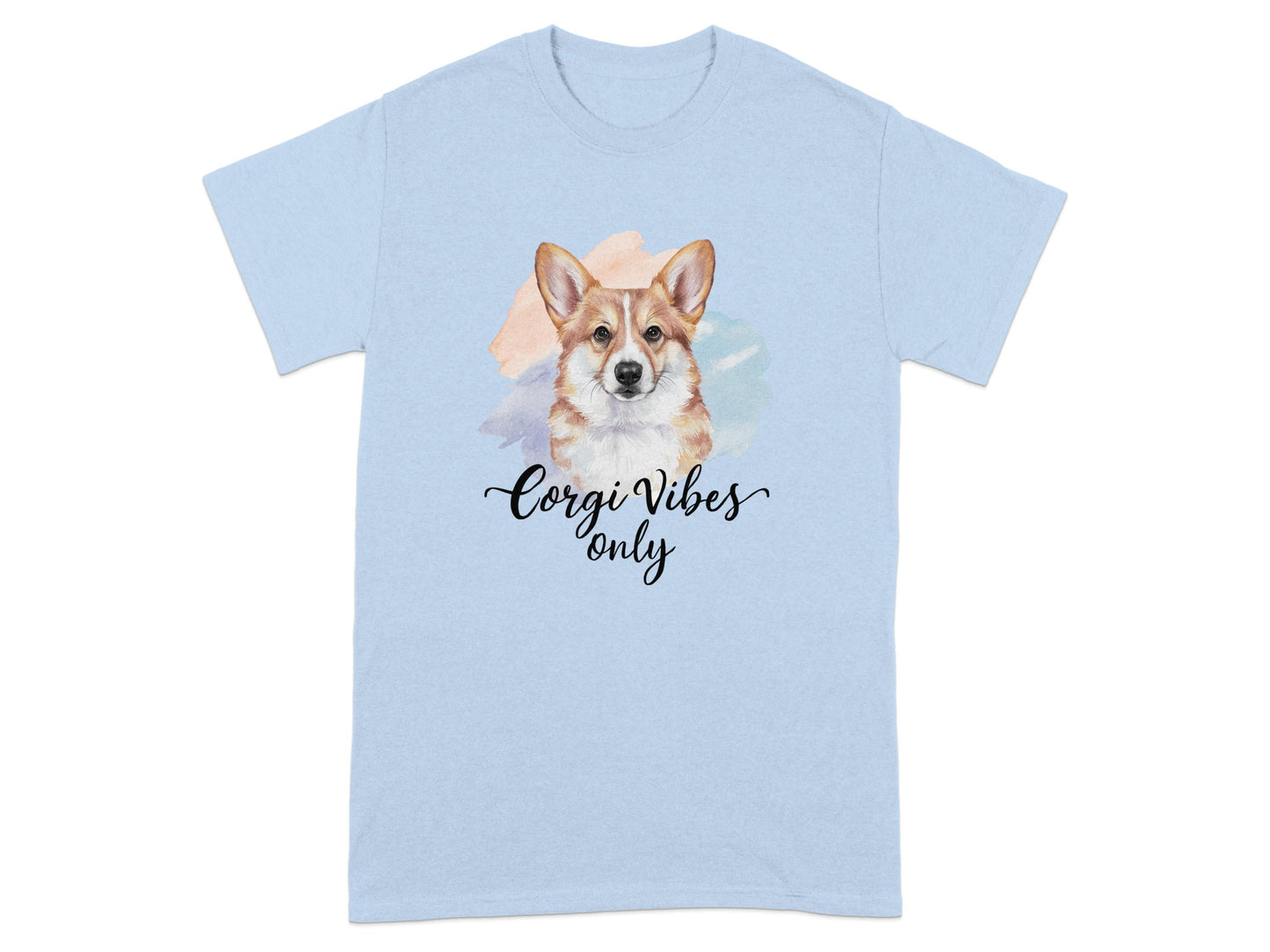 Corgi Vibes Only Graphic Dog Lover Tee Shirt product