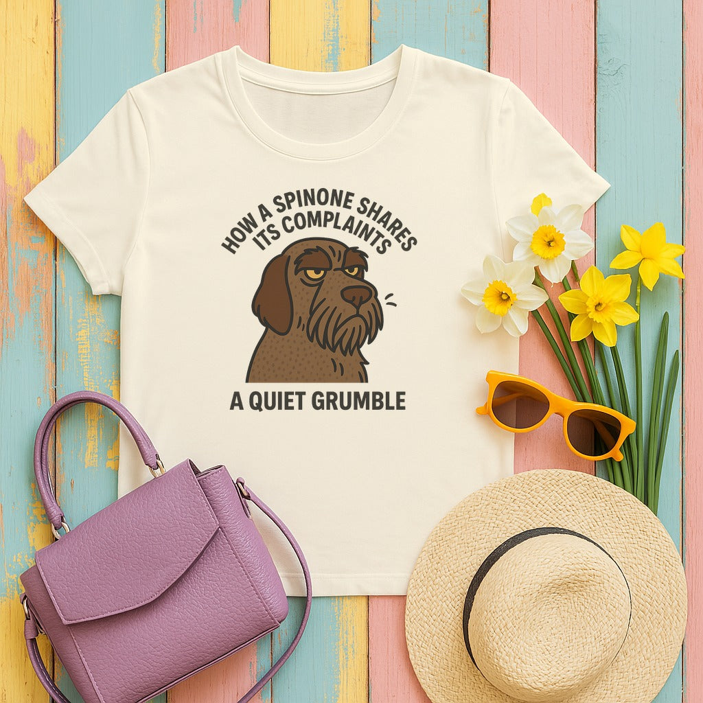 Spinone Italiano A Quiet Grumble Tee in Natural