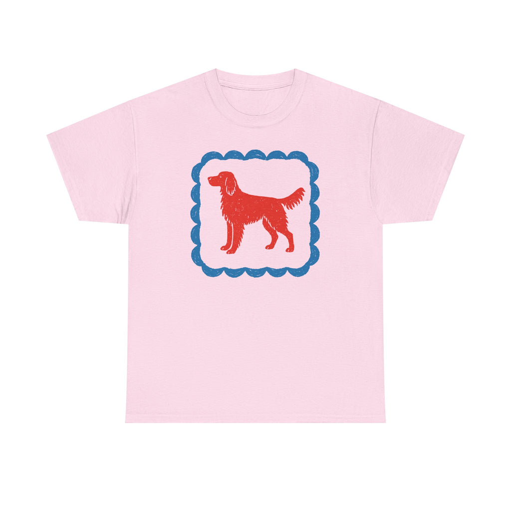 A Red Gordon Setter in Blue Frame Graphic T-Shirt