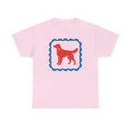 A Red Gordon Setter in Blue Frame Graphic T-Shirt