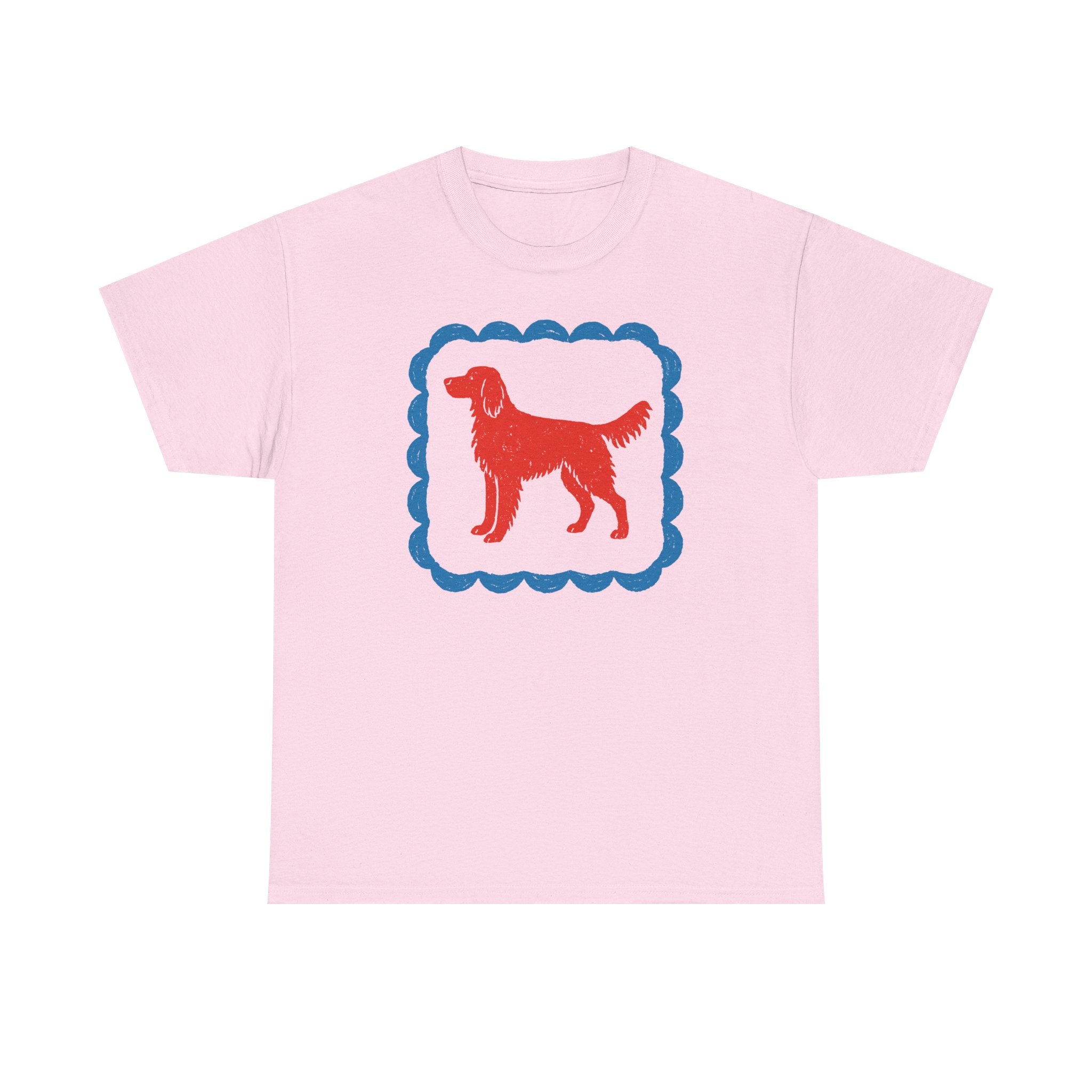 A Red Gordon Setter in Blue Frame Graphic T-Shirt