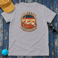 Majestic While Conscious Greyhound T-Shirt in Athletic Heather - flat lay