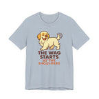 Clumber Wag Starts at the Shoulders Tee