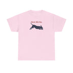 Here We Go. Dog Running Silhouette T-Shirt