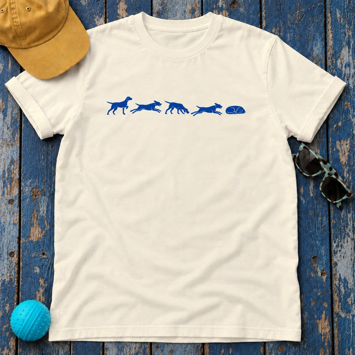 The Vizsla's Day T-Shirt in Natural