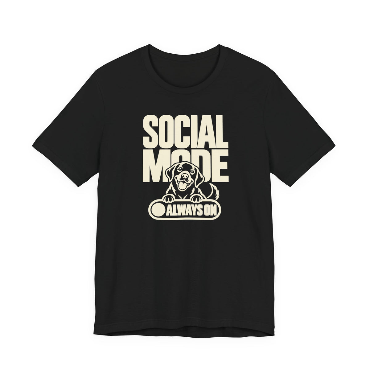 Social Mode Always On Labrador T-Shirt
