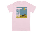 Pink t-shirt with "German Shepherd Days Are The Best Days" text and dog illustration.