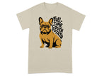 French bulldog sitting with "Full-Time Couch Potato" text.