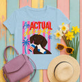 Actual Delight Dachshund & Socks T-Shirt in Light Blue