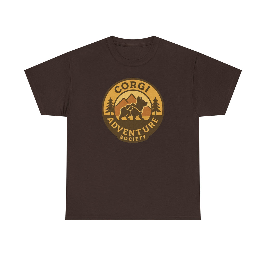 Outdoorsy Corgi Adventure Society T-Shirt