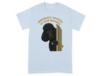 Black poodle peeking out of a door, text "Personally invested in your business".