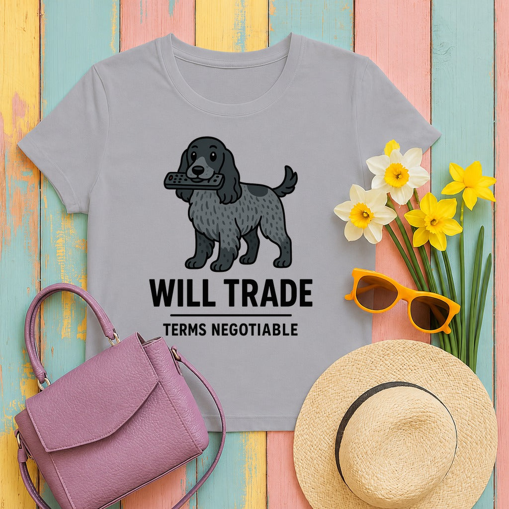 English Cocker Will Trade Tee in Athletic Heather