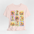 Neon Crayon Labrador Collage T-Shirt