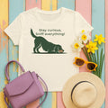 Stay Curious Sniff Everything Gordon Setter T-Shirts in Natural