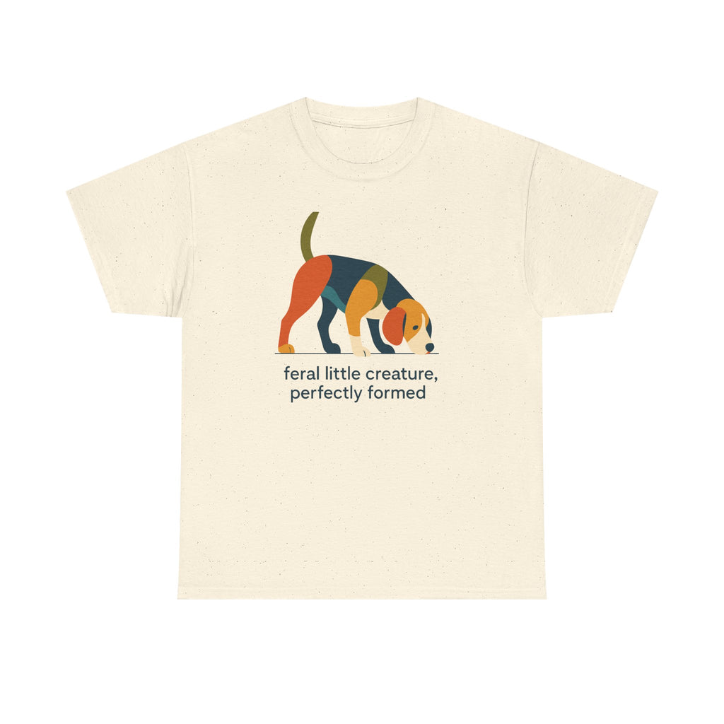 Feral Little Creature Sniffing Beagle T-Shirt