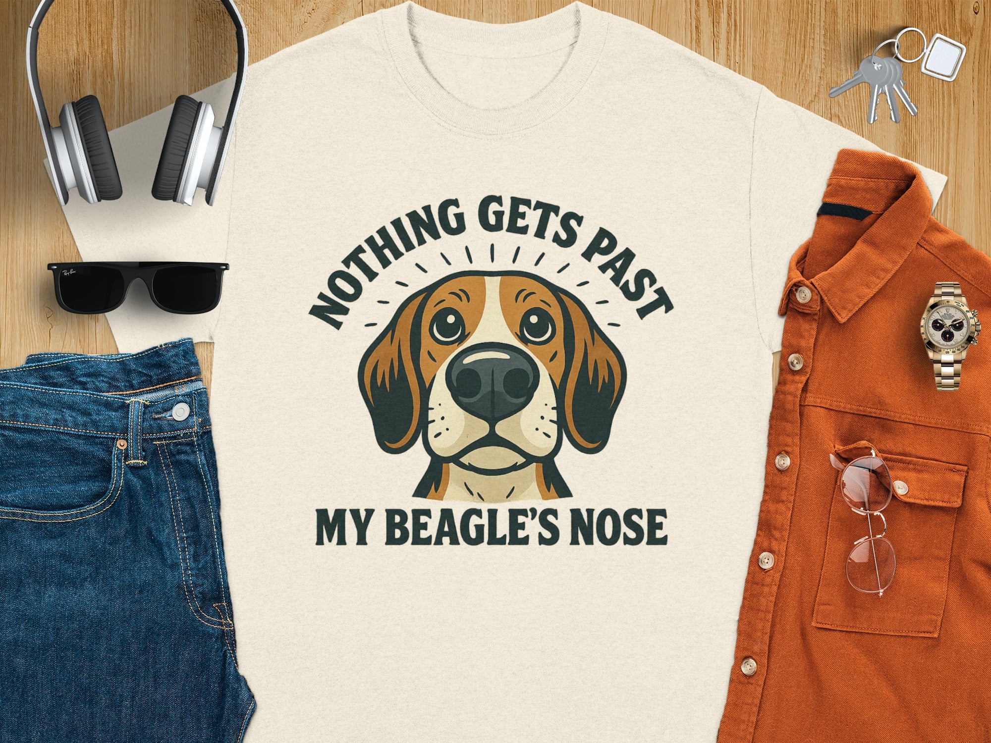 Nothing Gets Past My Beagle's Nose Shirt Product
