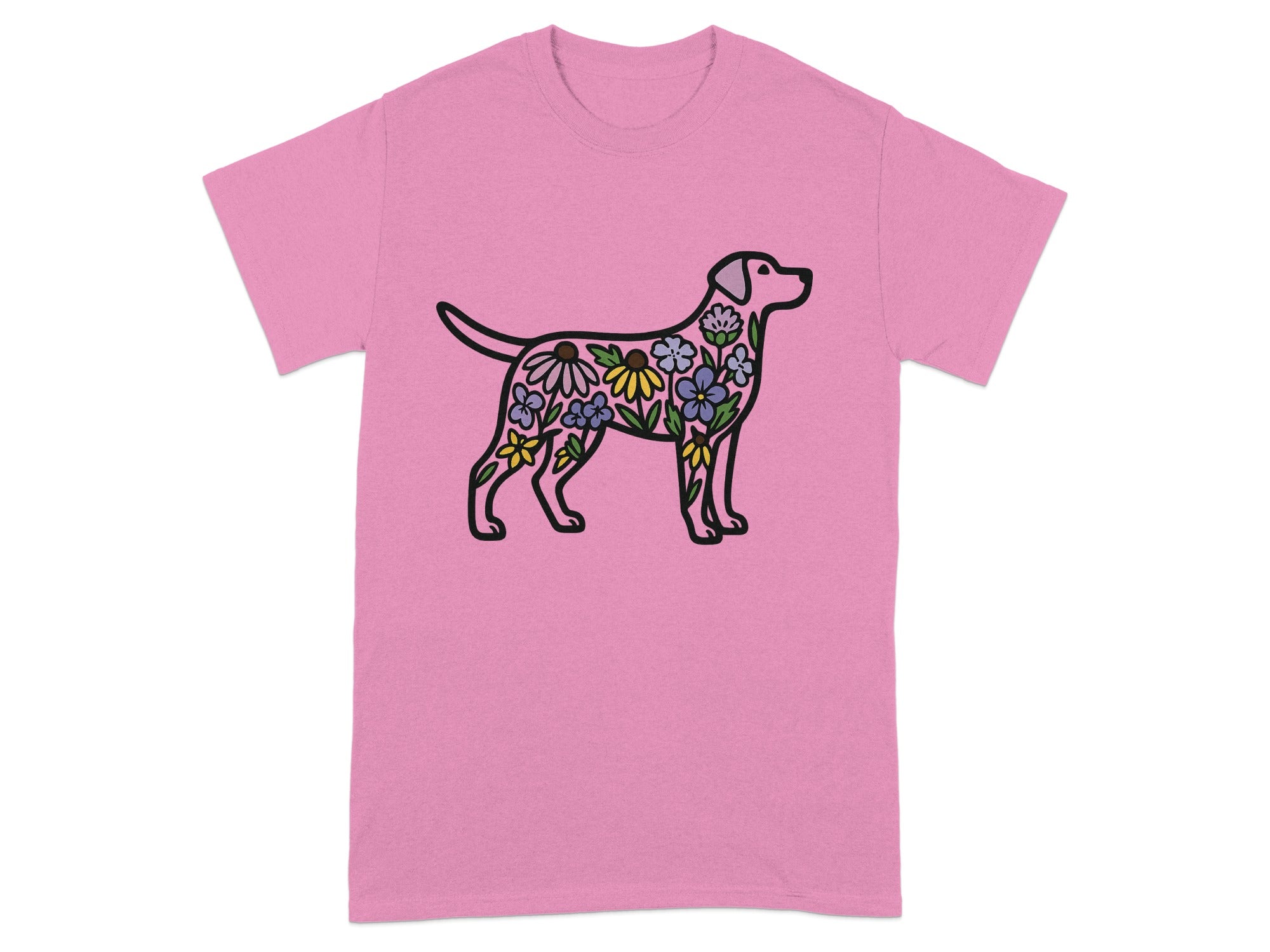 Floral Pattern Labrador Graphic Tee product