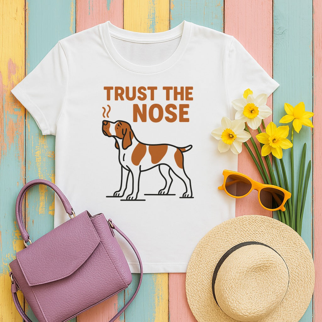 Bracco Italiano Trust the Nose Tee in White