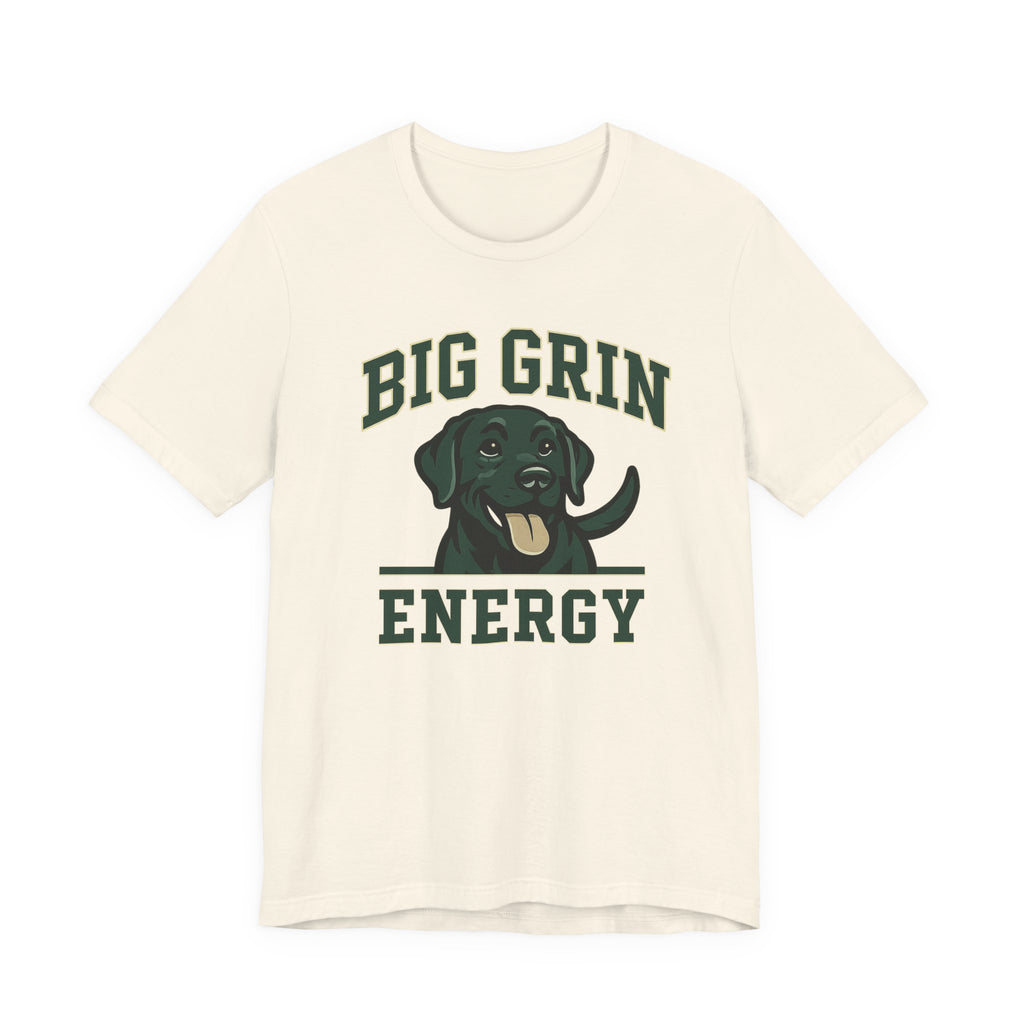 Black Lab Big Grin Energy Tee