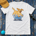 Webbed Feet Puddles Doomed Labrador T-Shirt in White