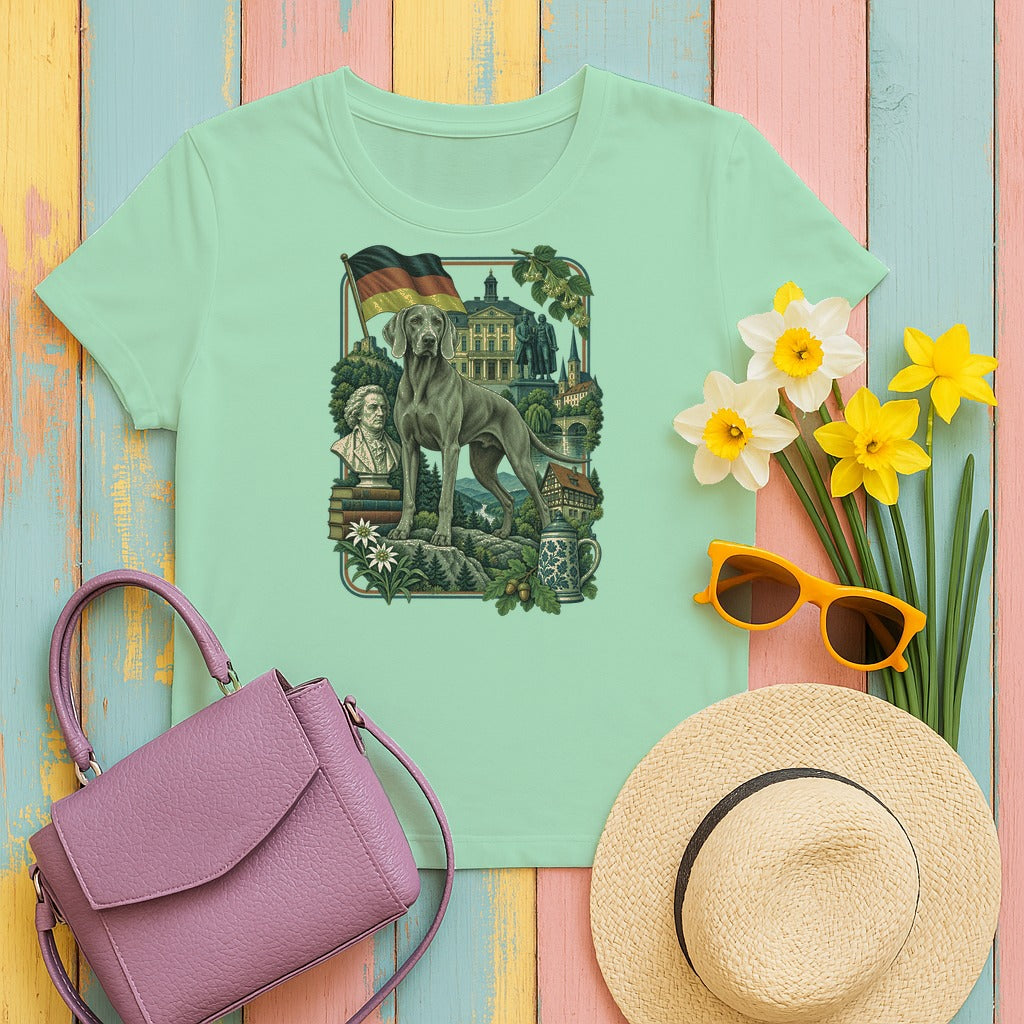 Weimaraner Germany Heritage tee, Mint