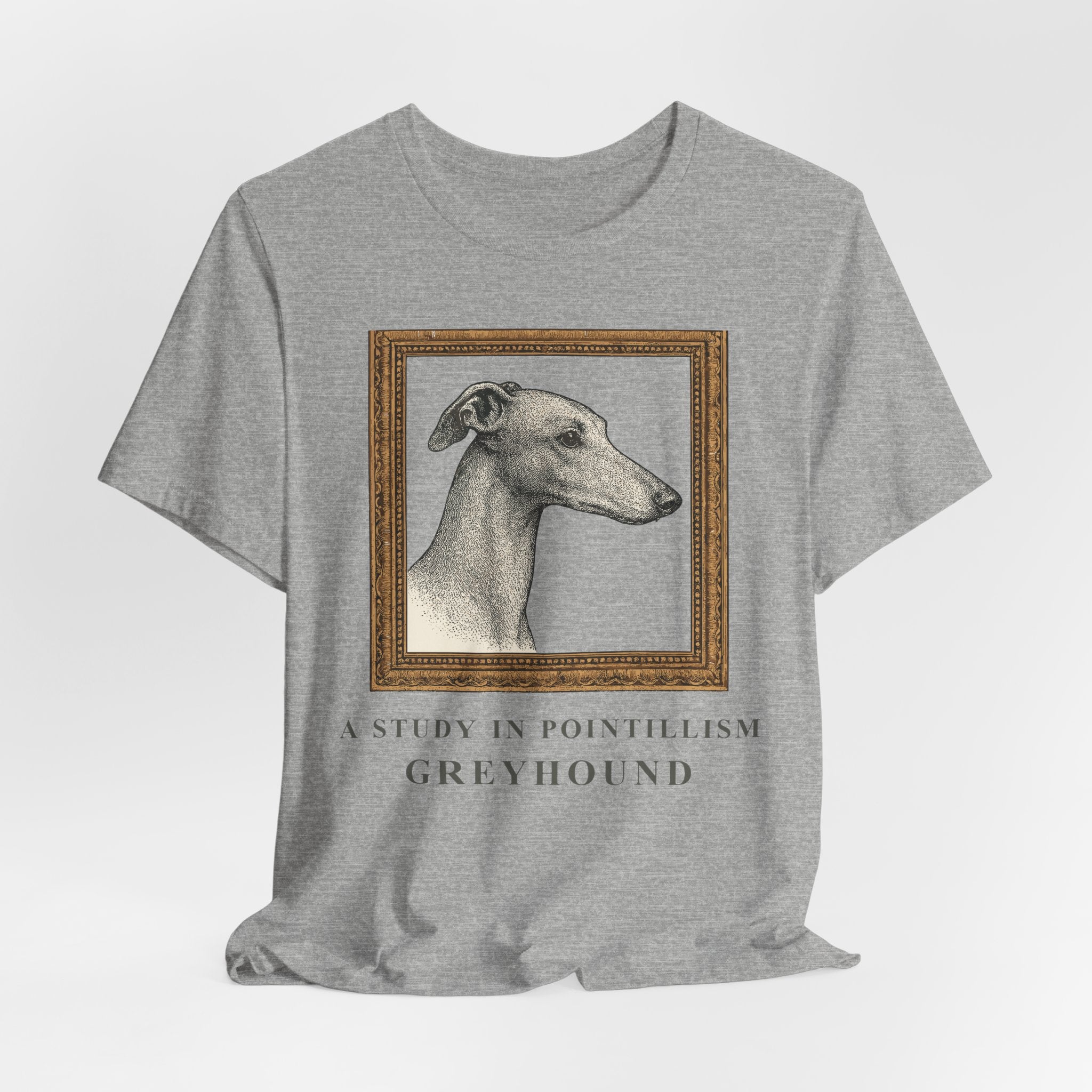 Greyhound A Study in Pointillism Tee
