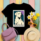 Endless Hunger Yellow Lab T-Shirt Black T-shirt