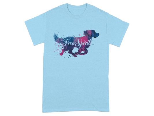 Free Spirit Dog Print Graphic Unisex T-Shirt product type