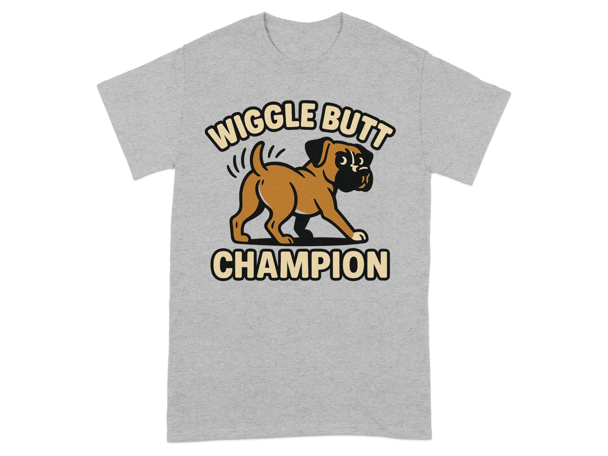 Wiggle Butt Champion Funny Dog Lover T-shirt