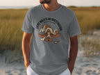 Gray t-shirt with "EVERY WALK IS AN INVESTIGATION" and Bracco Italiano dog graphic.