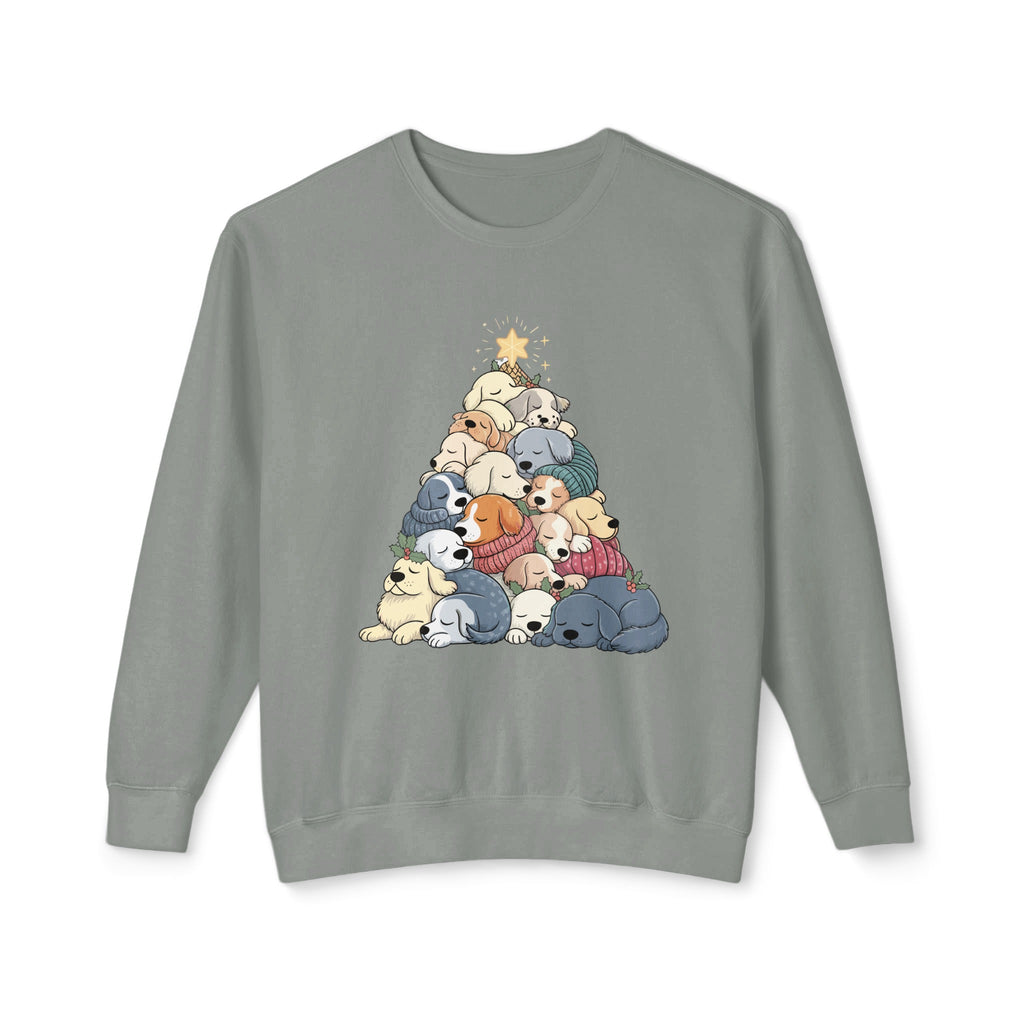 Cozy Holiday Puppies in Tree Sweatshirt product type